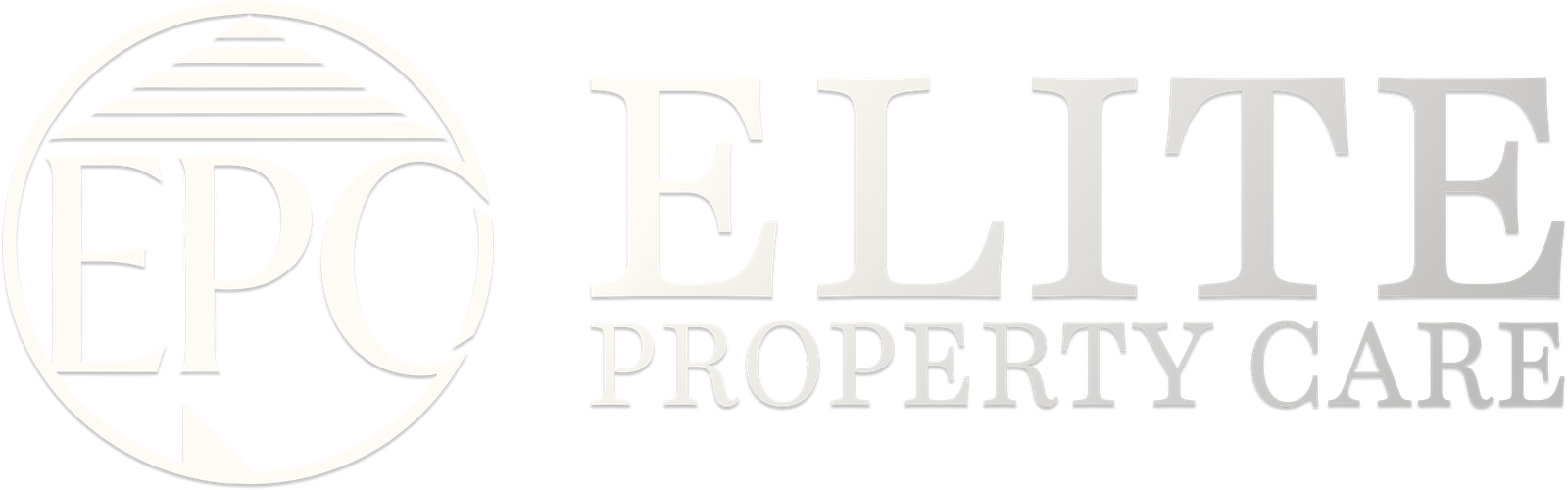 Elite Property Care Logo Grayscale
